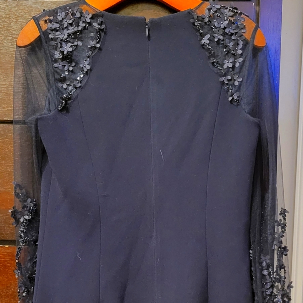 Navy Blue Teri Jon dress with tag